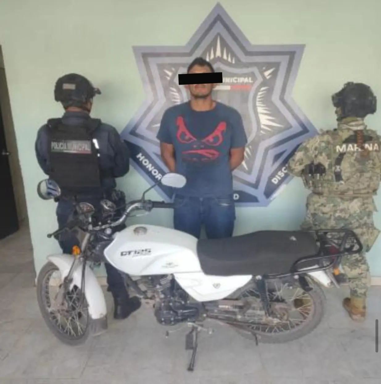 Detienen a un hombre por robo de moto en Ciudad Obregón