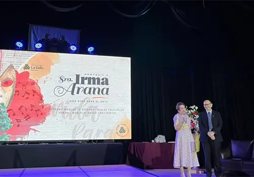 Universidad La Salle celebra homenaje a Irma Arana Universidad La Salle celebra homenaje a Irma Arana