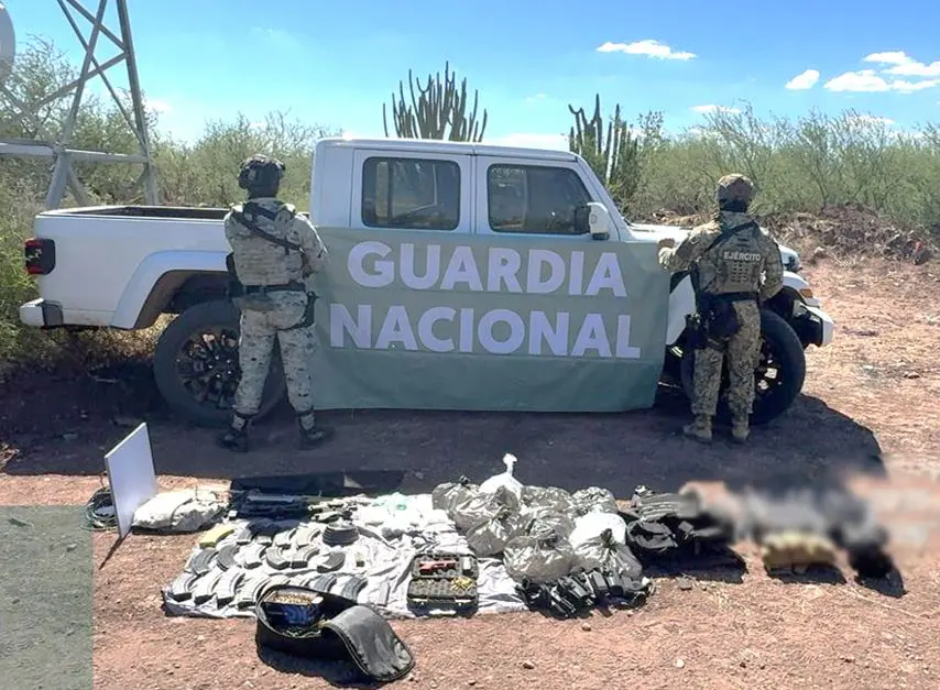 Decomisan armamento y droga en Navojoa