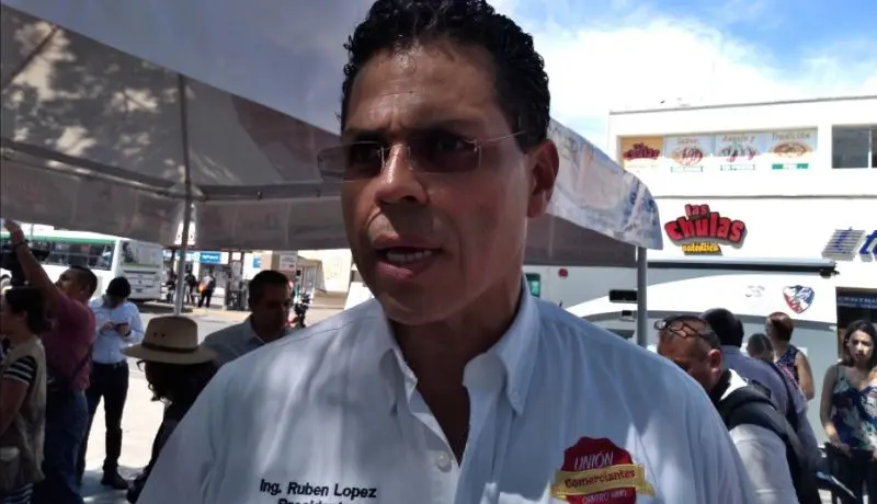 Rubén López Peralta, presidente de la Unión de Comerciantes del Centro de Hermosillo