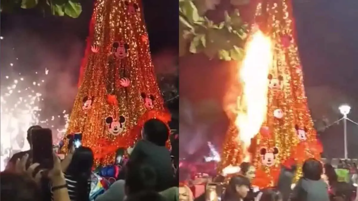 La estructura y la decoración estaban elaborados con materiales altamente inflamables