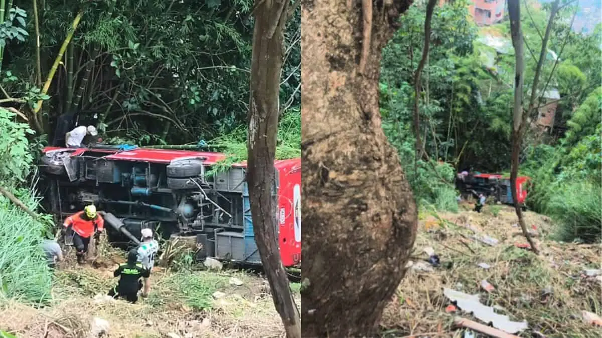 El siniestro ocurrido en el sector Los Columpios, en la vereda Media Luna, provocó múltiples heridos, sin que hasta el momento se reporten fallecidos