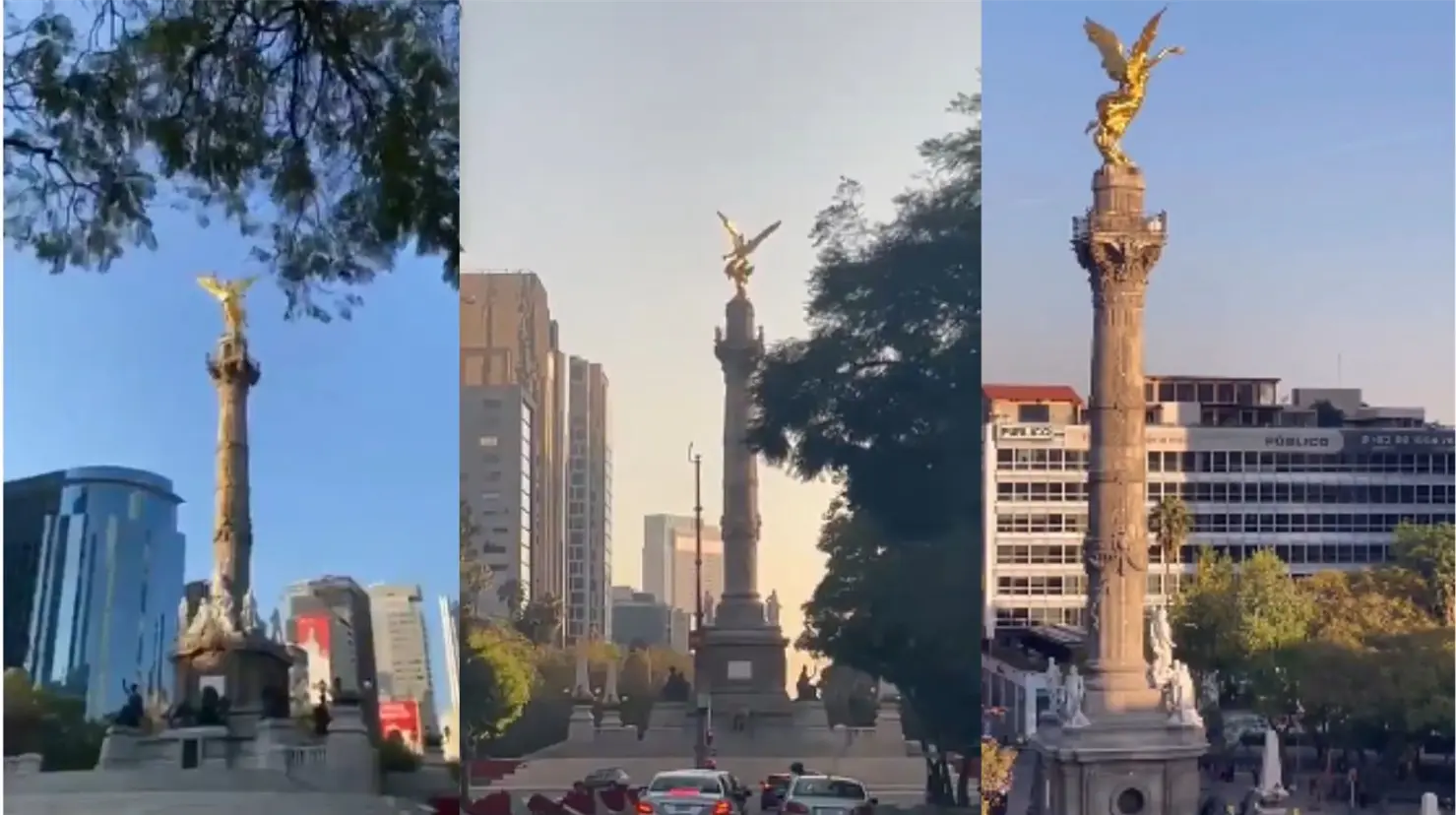 VIDEO | Así se vio el Ángel de la Independencia durante el sismo del 2 de enero