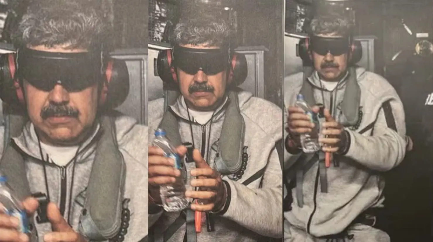¿Por qué le taparon los ojos y oídos a Maduro en su captura? 5 detalles sobre la foto de su detención