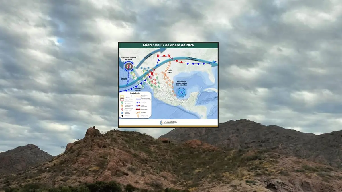 Lluvias, fuertes vientos y probabilidad de nevadas, es el pronóstico para este  día en Sonora.