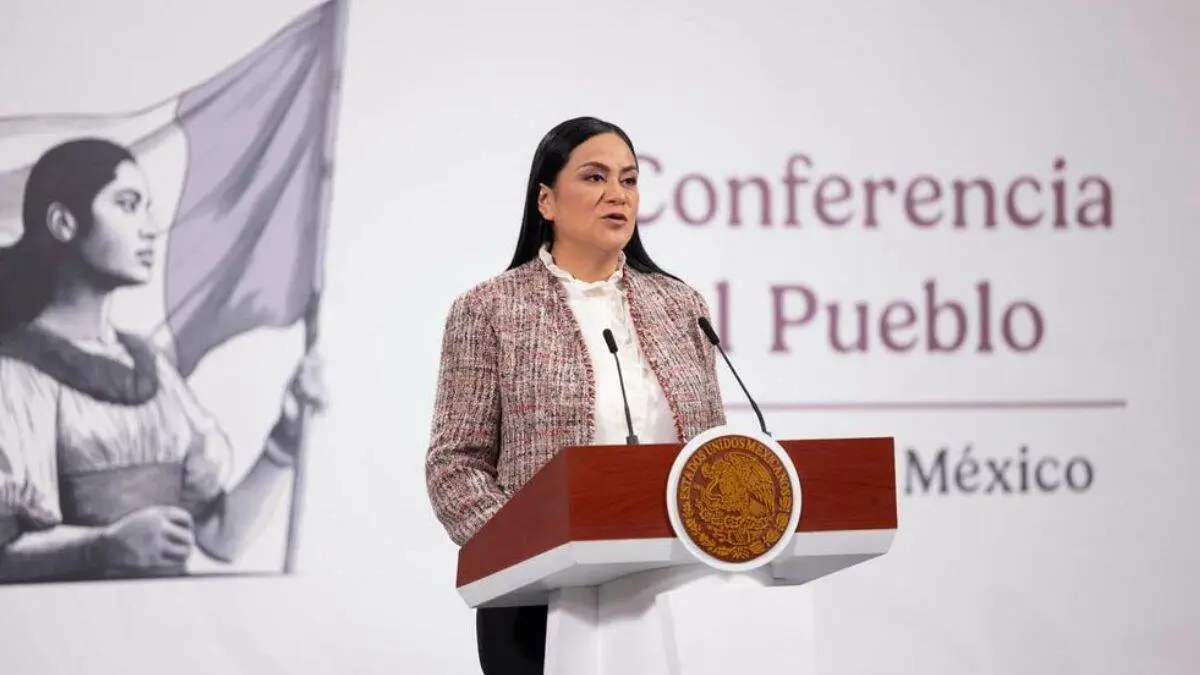 Ariadna Montiel Reyes, secretaria de Bienestar, ha encabezado la presentación y explicación del registro,