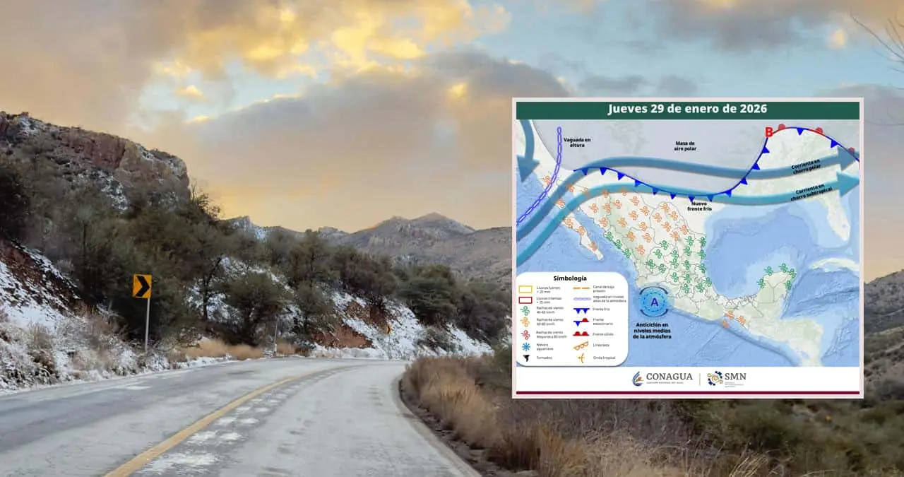 Dos frentes fríos en camino reforzarán las bajas temperaturas en Sonora.