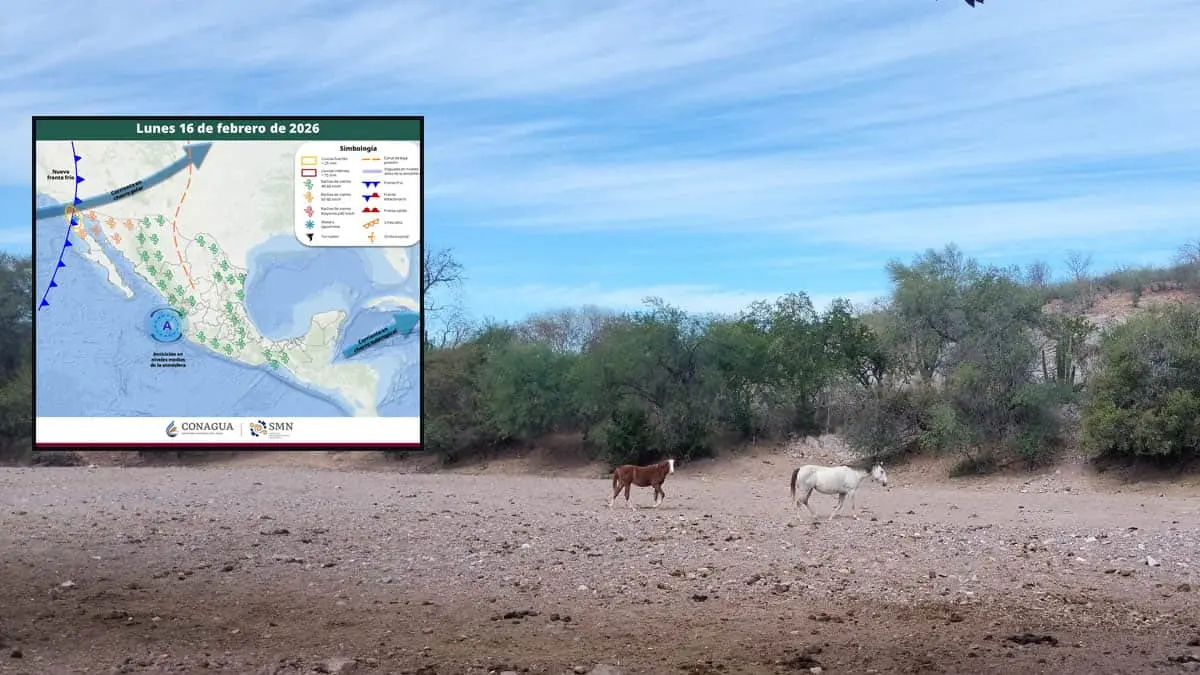 Este lunes, el flujo de humedad asociado a la corriente en chorro subtropical mantendrá cielos parcialmente nublados en Sonora.