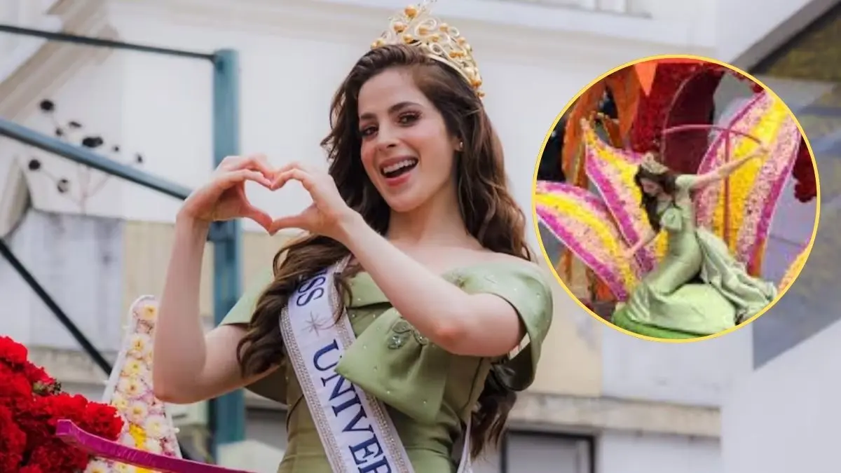 La modelo fue asistida por personal médico y organizadores tras presentar un malestar durante su participación en el desfile en Ambato