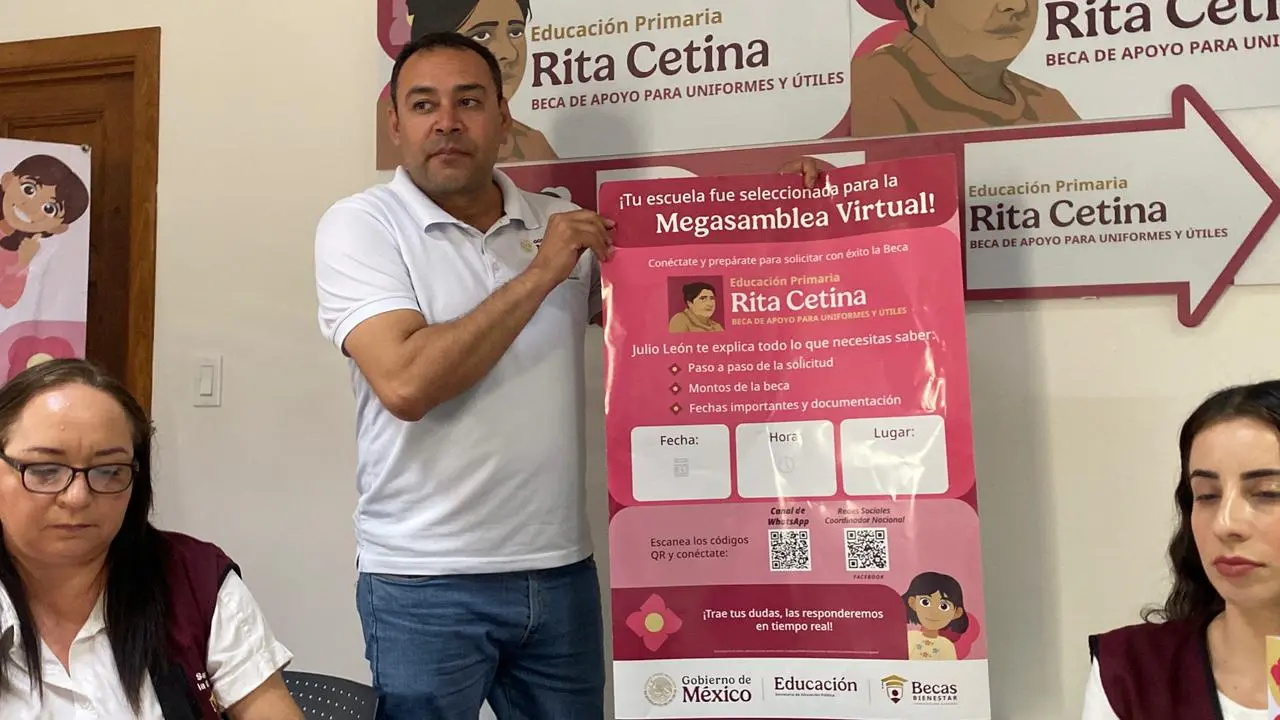 Adrián Duarte Franco, titular de la Coordinación Nacional de Becas en el Estado de Sonora, aclaró que un principio se espera solo becas para estudiantes de primaria alta, es decir cuarto, quinto y sexto, sin embargo, gracias a la gestión del titular federal, Julio César León Trujillo, abarcarán los seis grados académicos