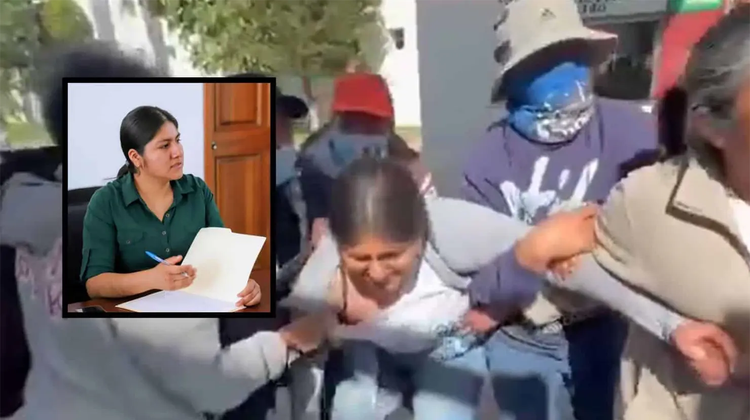 Detienen a 24 personas por sacar a la fuerza a alcaldesa en el Congreso de Oaxaca