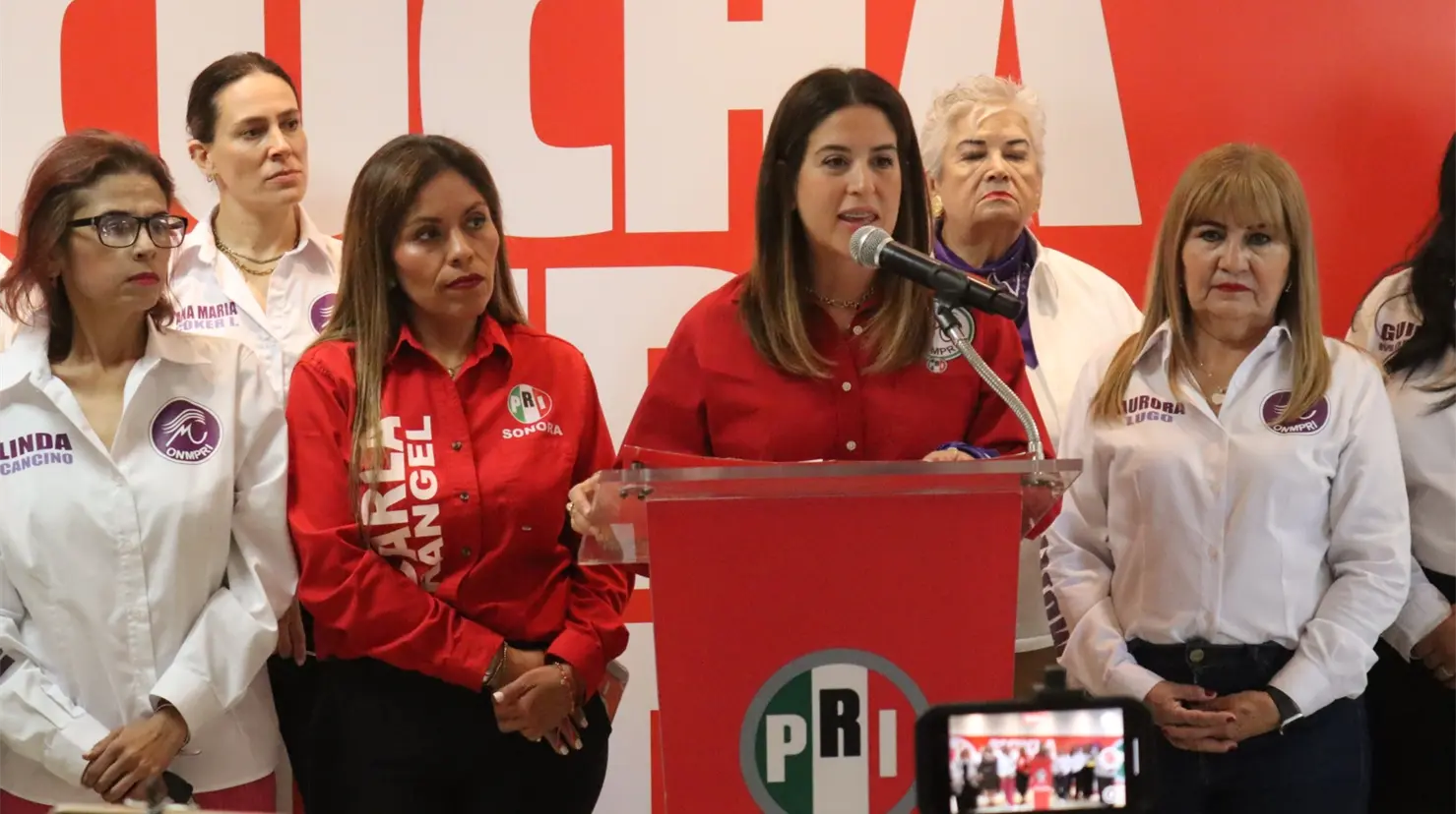 Mónica Bravo, dirigente del Organismo Nacional de Mujeres Priistas (Onmpri) Sonora