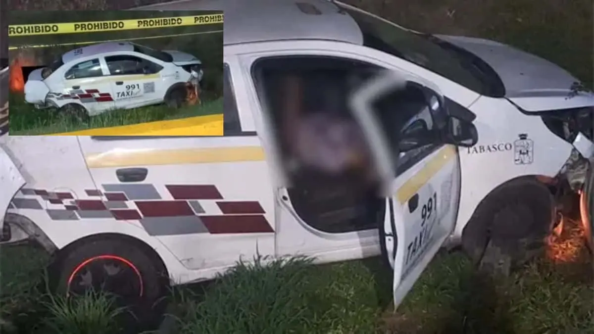 Muere taxista en accidente luego de quedarse dormido al volante