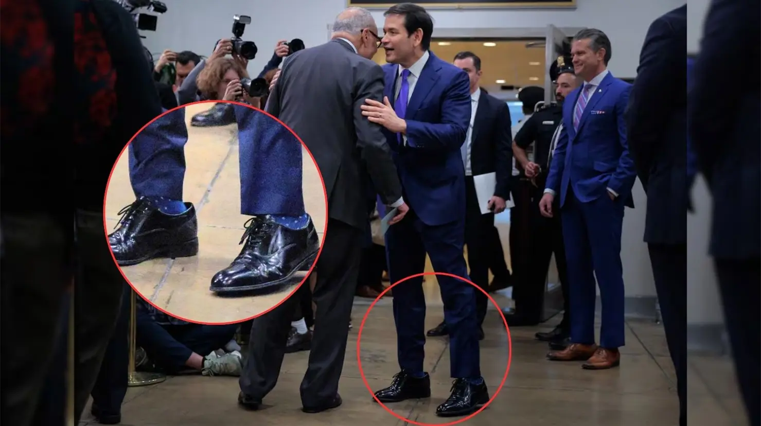 ¿Por qué Marco Rubio usa zapatos más grandes? La historia detrás del peculiar regalo de Trump
