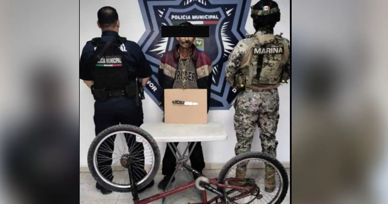 Capturan a hombre por despojo de bicicleta