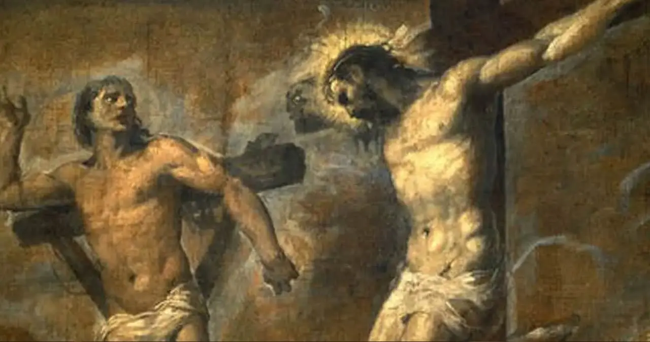 San Dimas, el “Buen Ladrón”, es recordado por su acto de fe en la cruz, donde recibió de Jesús la promesa del Paraíso.