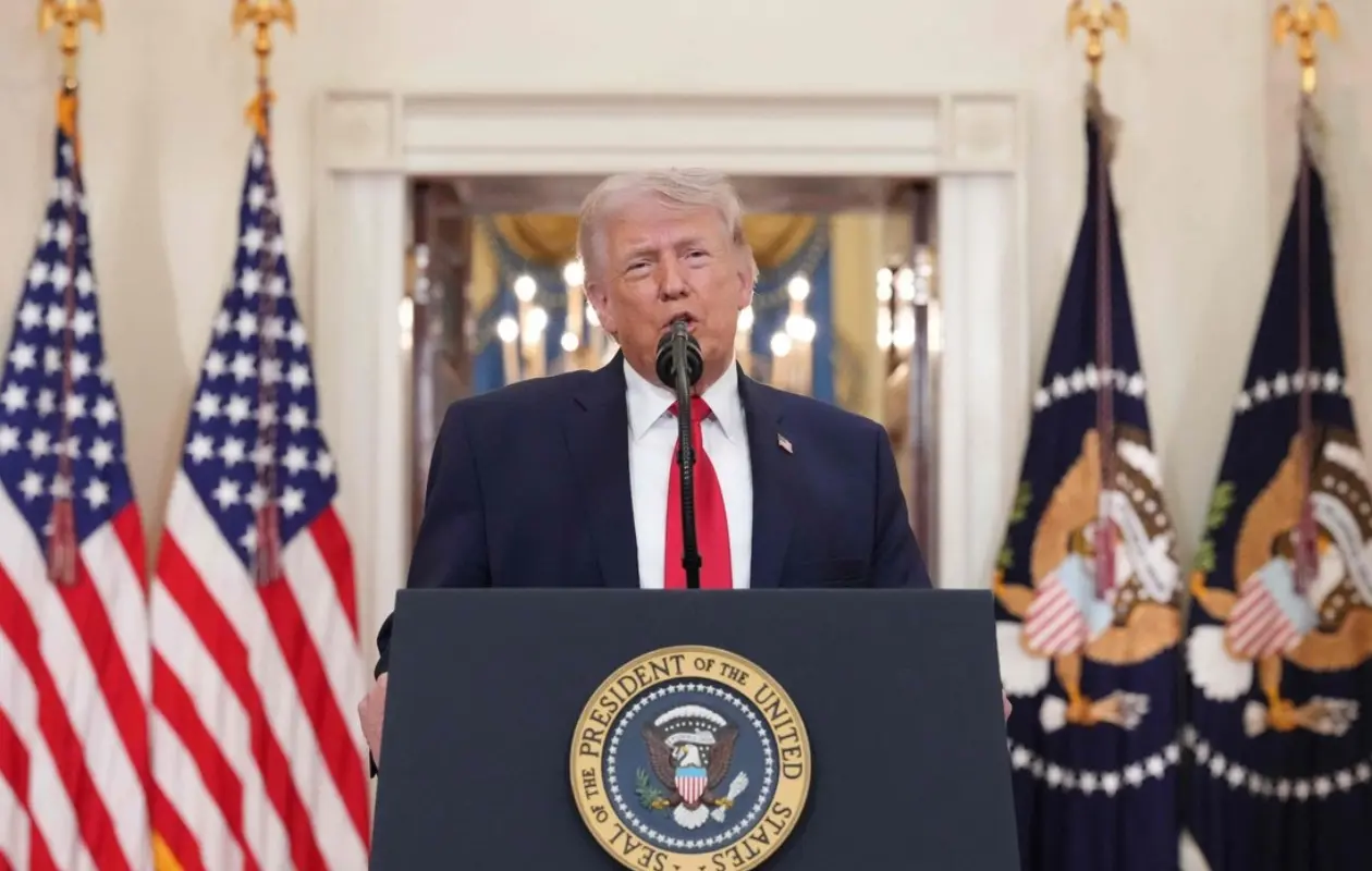 El presidente de Estados Unidos dirigió un mensaje a la nación la noche de este 1 de abril.