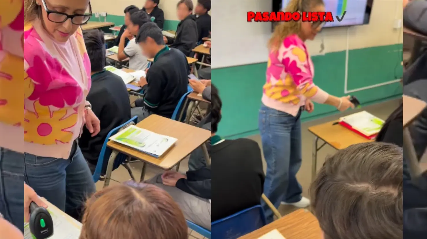 VIDEO | Maestra pasa lista con código QR y sorprende a redes: así reaccionaron sus alumnos