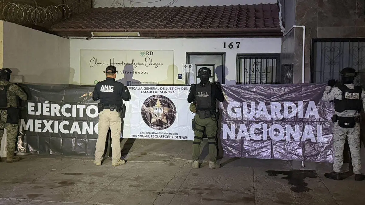 FGJES realiza cateo en Ciudad Obregón y asegura 216 sueros vinculados a muertes por aplicación indebida