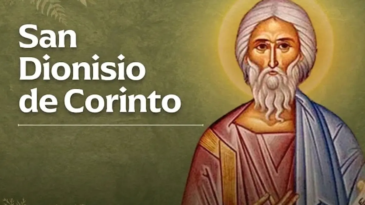 San Dionisio de Corinto, obispo del siglo II, es recordado por su labor pastoral, cartas a diversas iglesias y defensa de la fe cristiana.