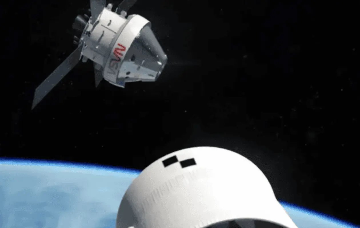 La cápsula con los cuatro astronautas está en camino a la Tierra.