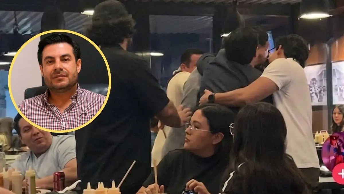 Regidor aclaró que el video viral solo muestra el momento en que intenta separar a su acompañante durante el altercado en el restaurante de Carín León.