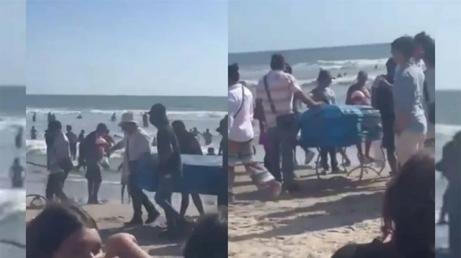 VIDEO | México mágico: Turistas usan ataúd como hielera en playa de Sinaloa y se vuelven virales