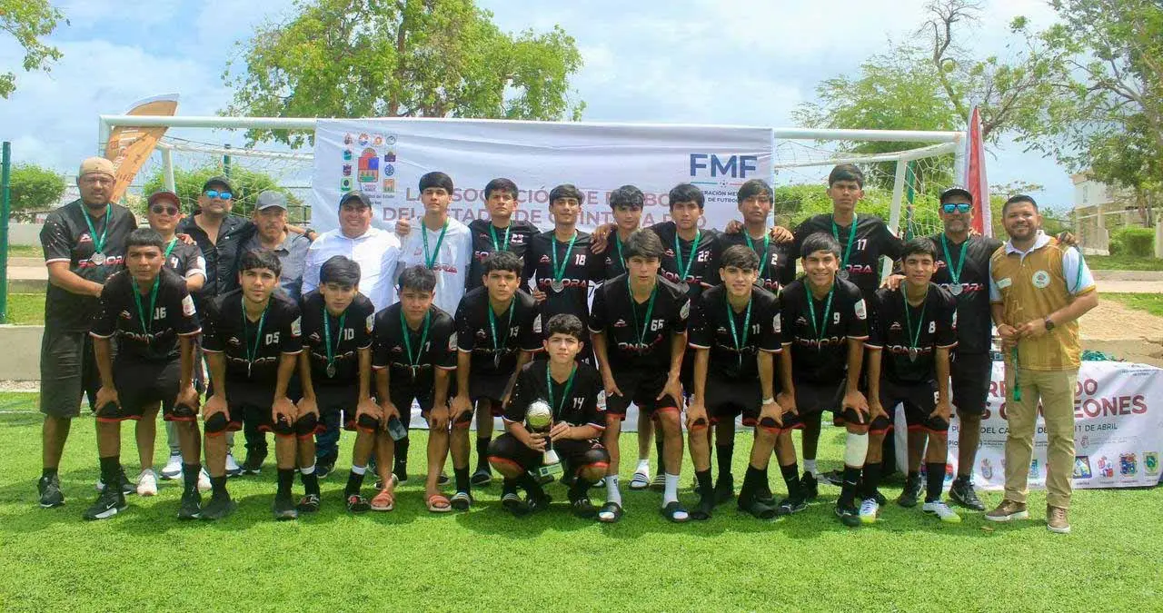Sonora A es subcampeón nacional de futbol