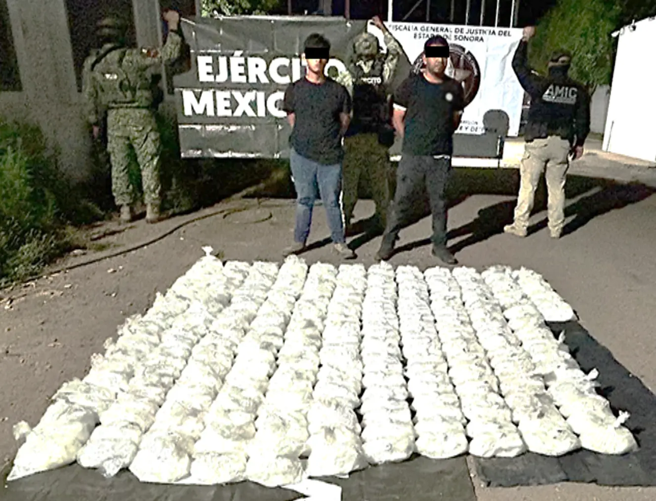 Decomisan cargamento de droga en Fundición; hay dos detenidos