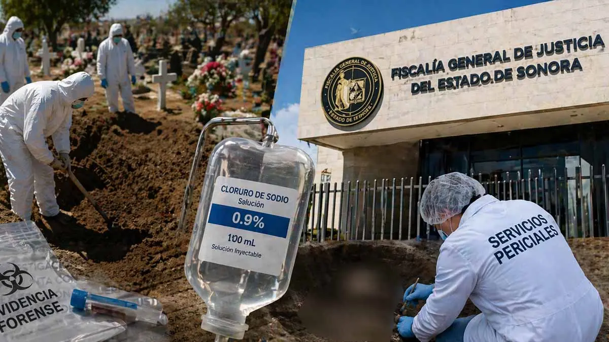 FGJE exhumará cuerpos por muertes ligadas a sueros en Sonora