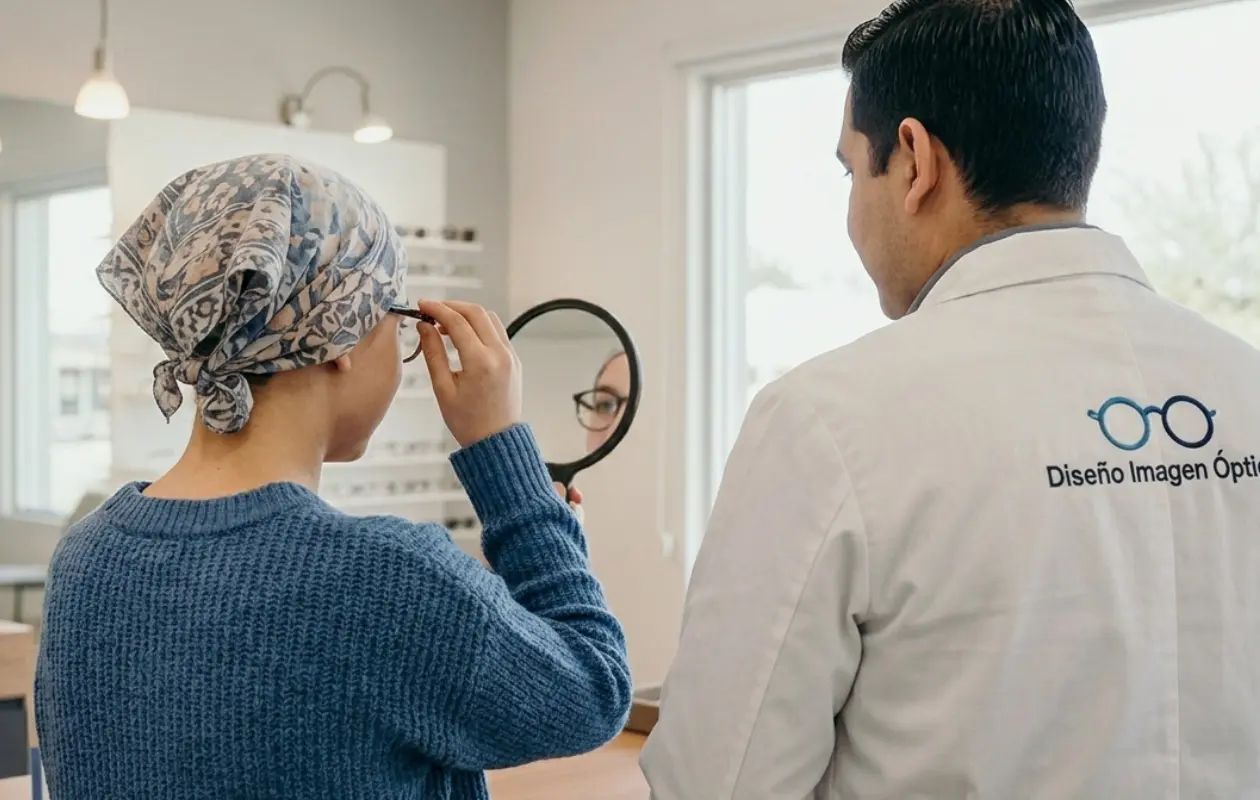 La primera beneficiaria recibirá sus lentes esta semana.