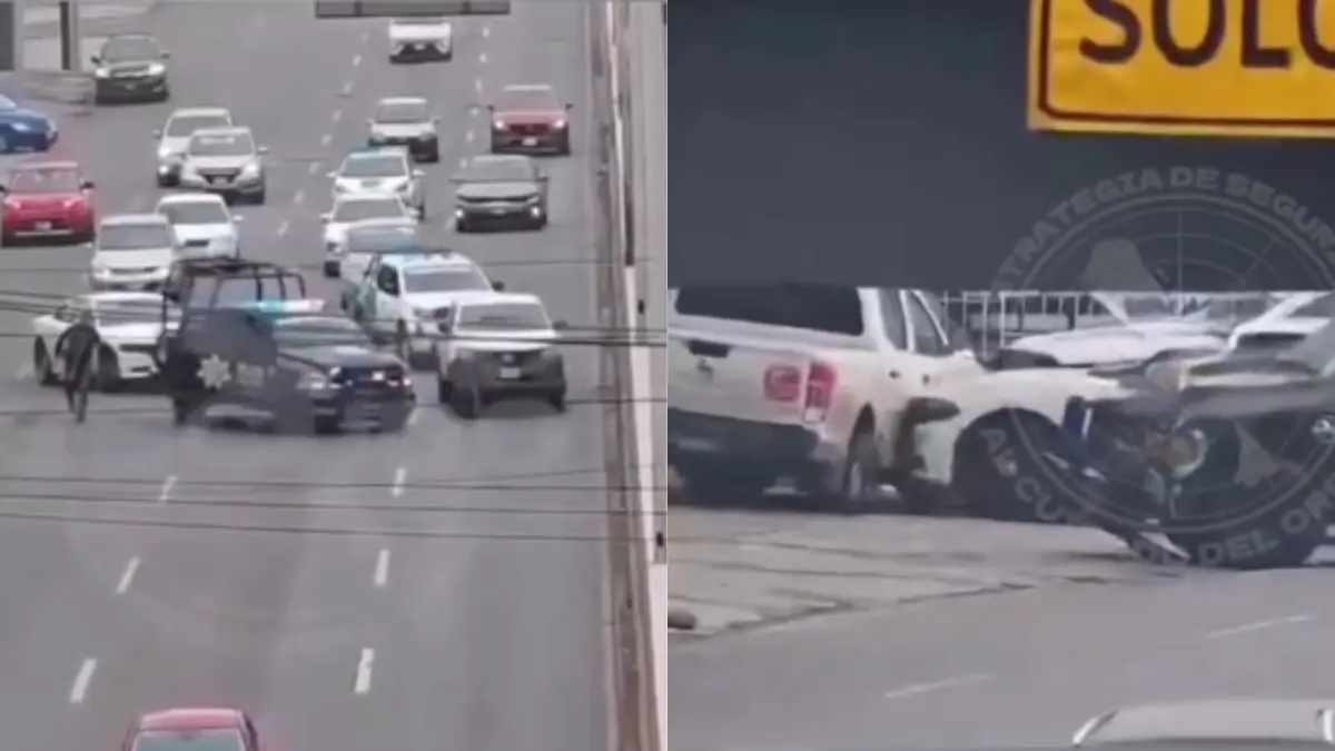 VIDEO | GTA en Monterrey: Detienen a hombre en camioneta robada tras persecución en Mitras Norte