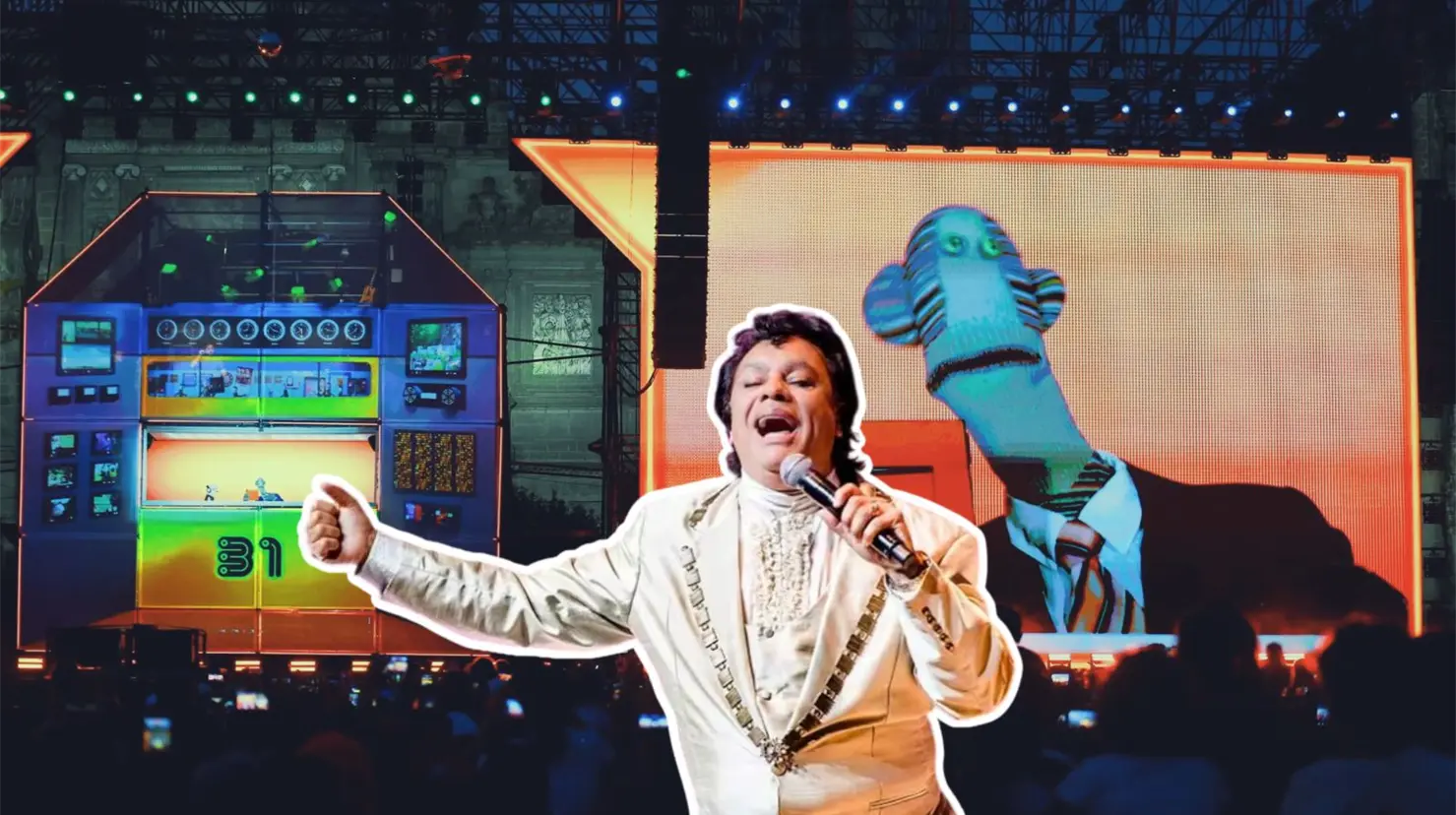 31 Minutos homenajea a Juan Gabriel en el Zócalo ante más de 200 mil personas