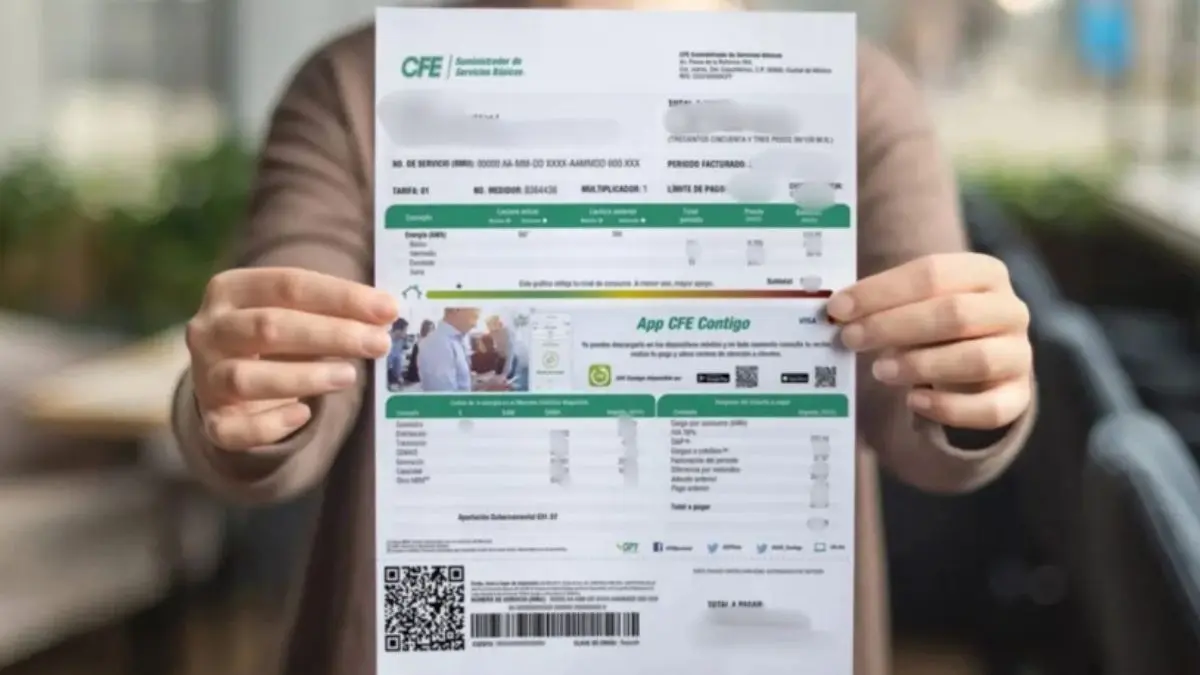 La CFE recomienda revisar cada apartado del recibo de luz para detectar aumentos en el consumo y optimizar el uso de energía eléctrica.