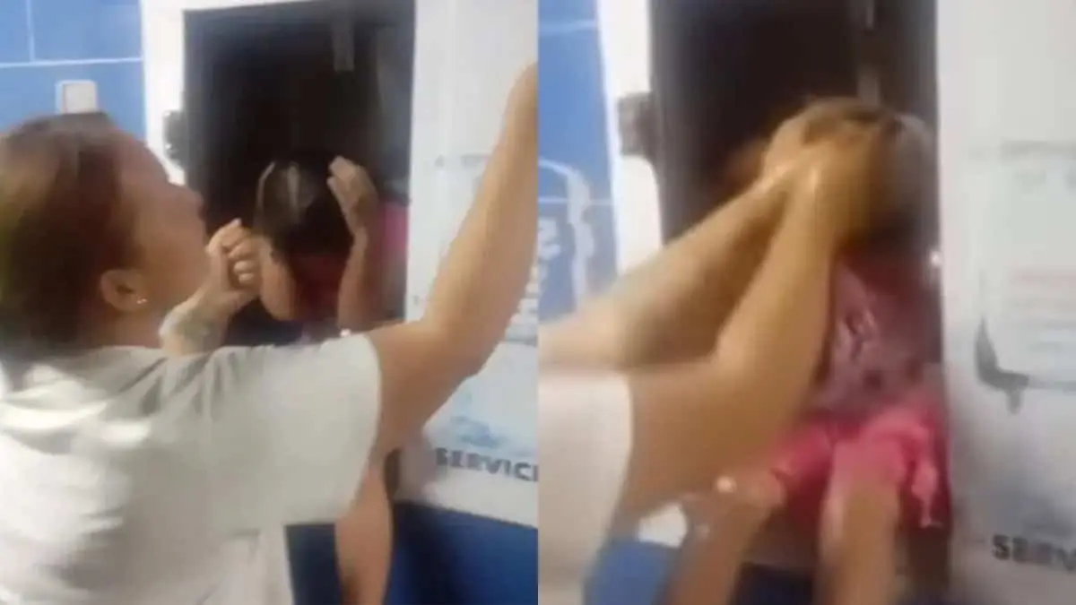 VIDEO | Bañan a niña en máquina de agua en Torreón; video revela crisis por desabasto