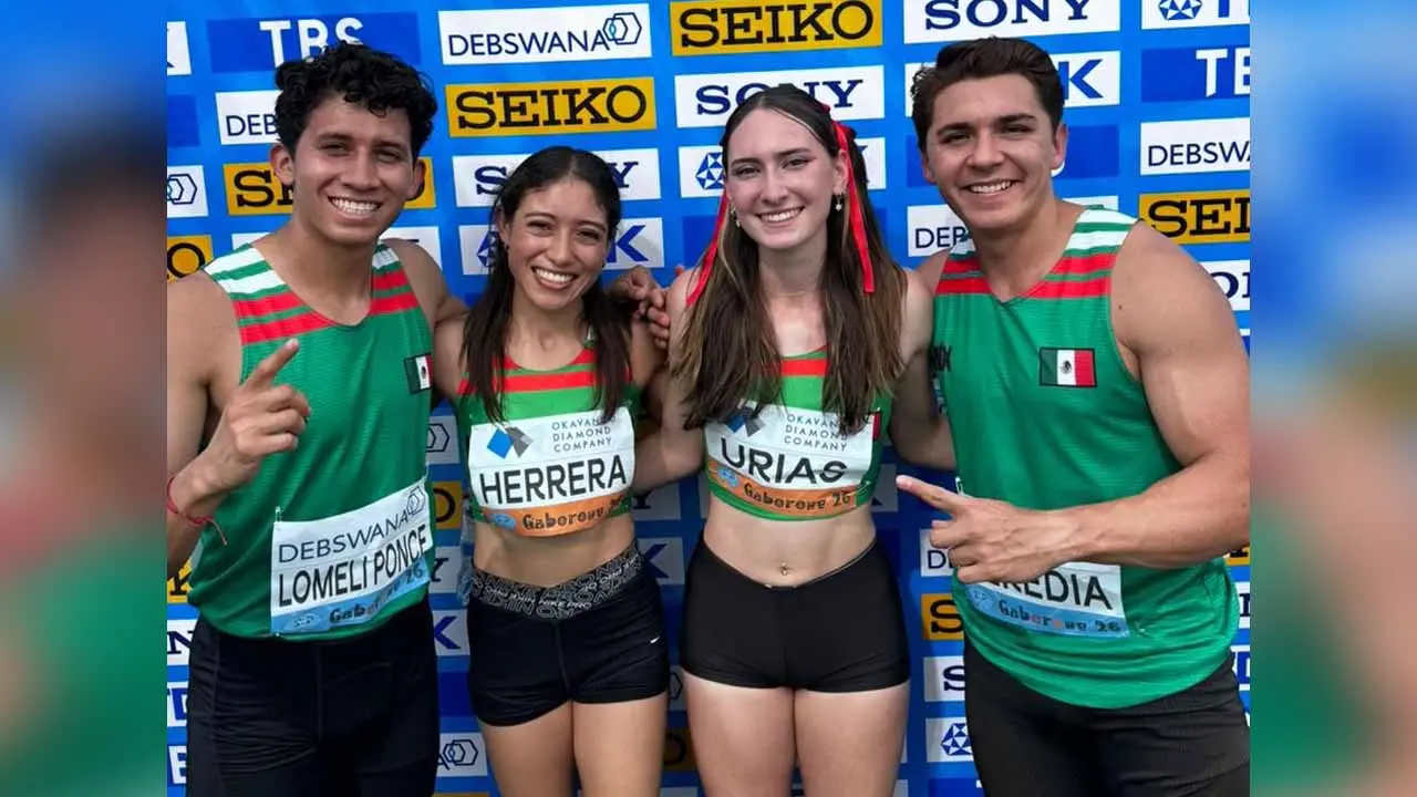 Alejandra Urías brilla en récord histórico del relevo mixto mexicano