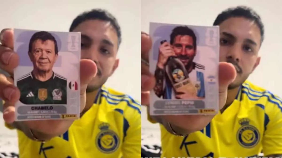 Compra álbum “pirata” del Mundial 2026 y encuentra a Chabelo como jugador