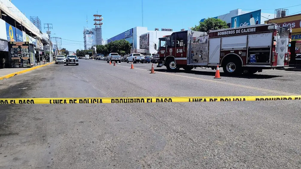 Evacúan zona del Centro de Obregón por botella sospechosa y mensaje amenazante en comercio
