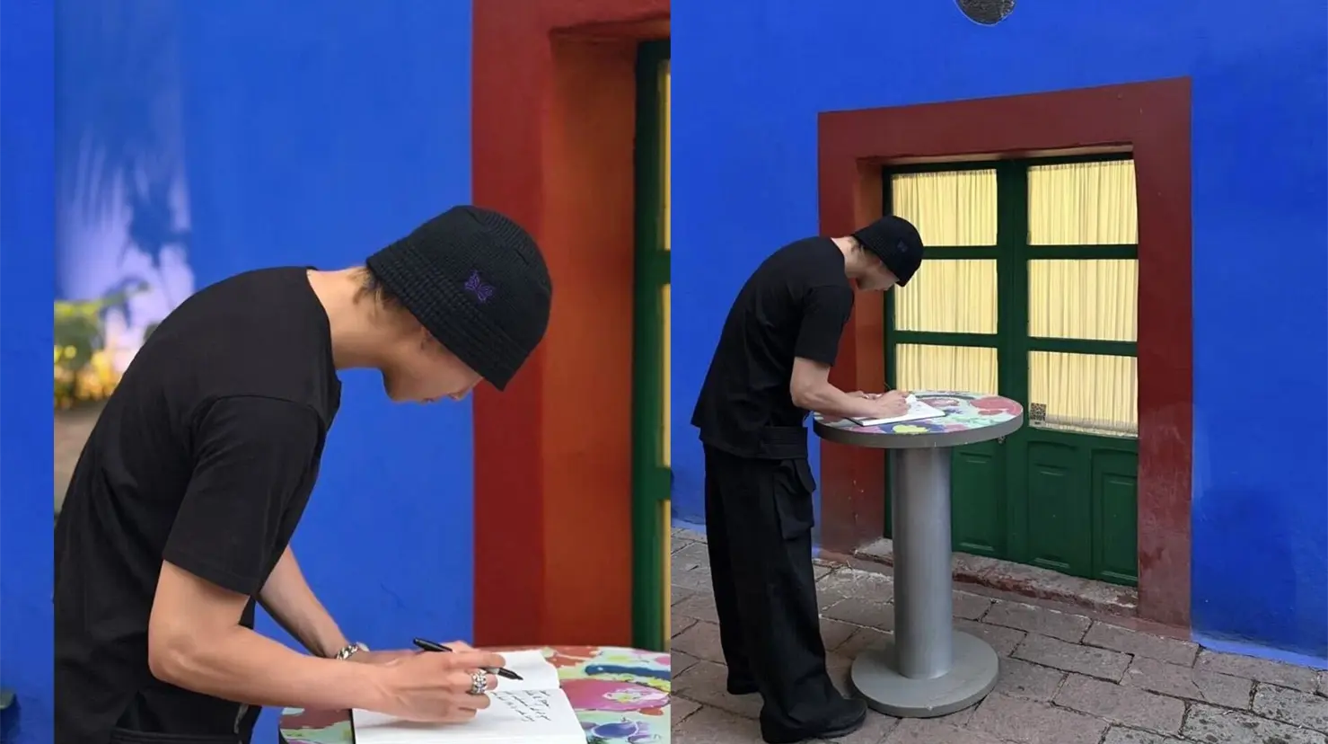 RM de BTS deja emotivo mensaje en la Casa Azul de Frida Kahlo durante su visita a México