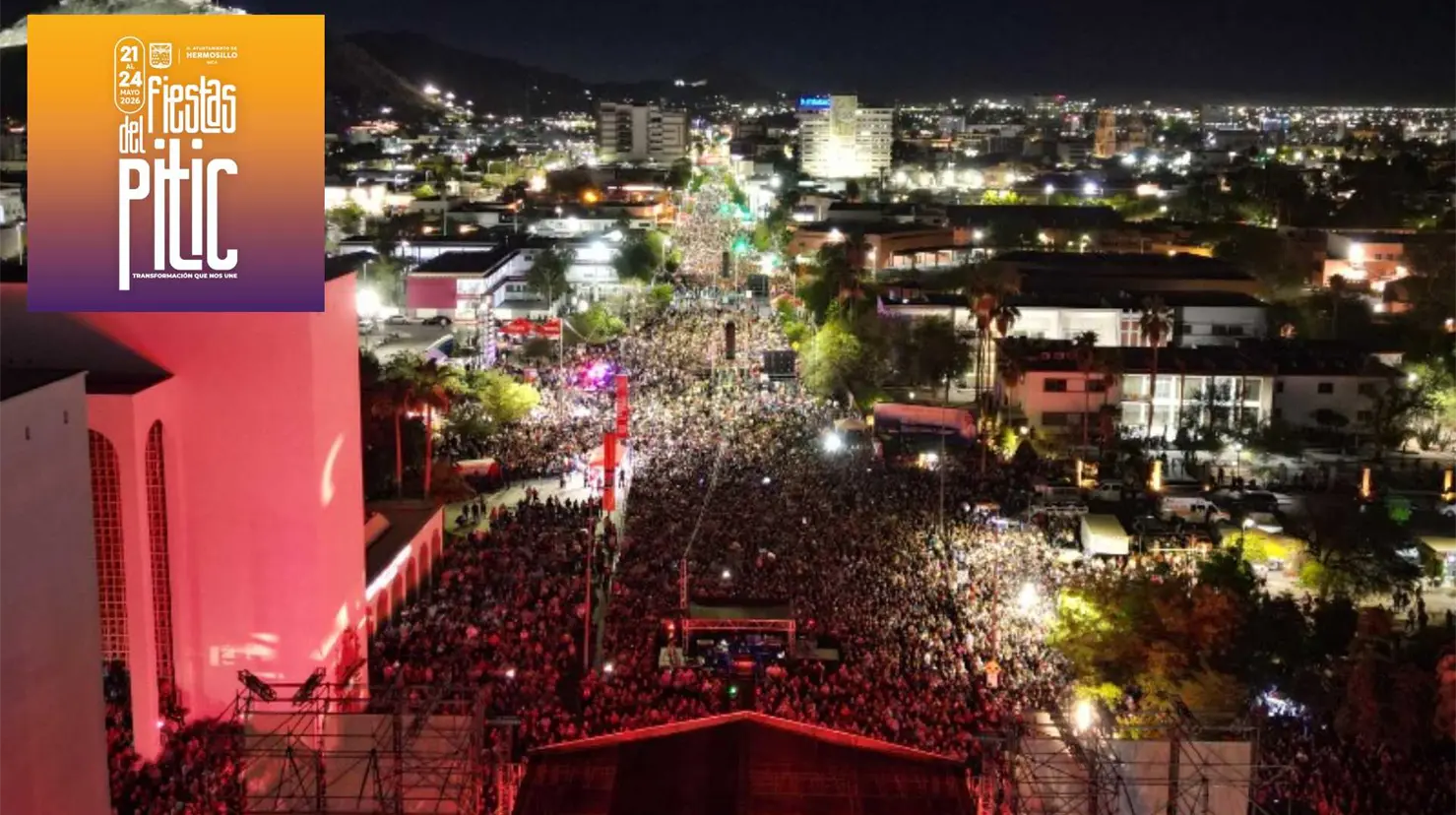 Anuncian cierres de calles en el Centro de Hermosillo por inicio de las Fiestas del Pitic 2026