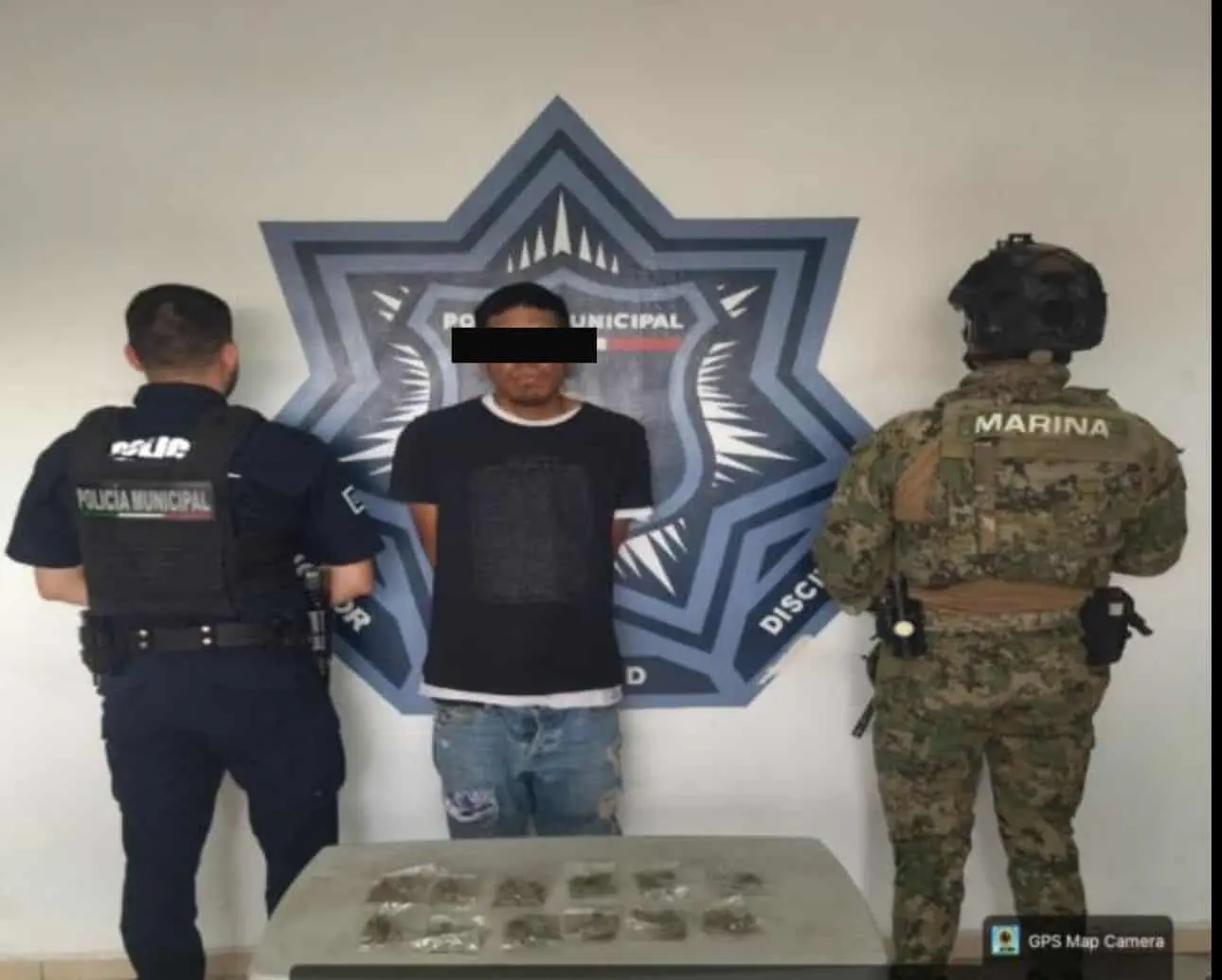 Capturan a sujeto con droga en Valle Dorado
