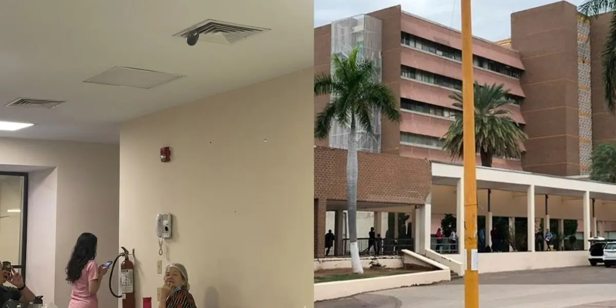 La presencia del roedor provocó alarma entre personas que se encontraban en el comedor del hospital durante el incidente.