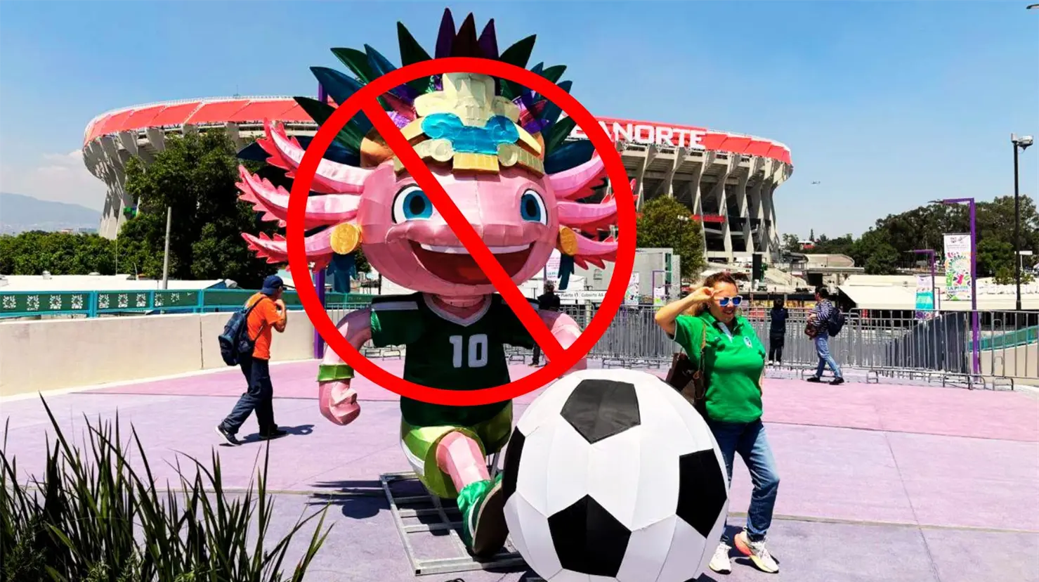 FIFA deja fuera al ajolote del Mundial 2026; deberán retirar figura cerca del Estadio Banorte