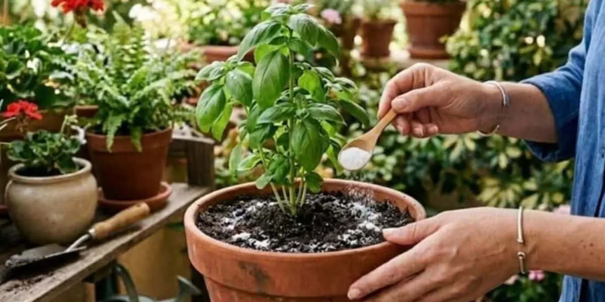 Utilizado de forma moderada, este ingrediente doméstico puede ayudar a mejorar las condiciones del sustrato y prevenir algunos problemas comunes en las macetas.