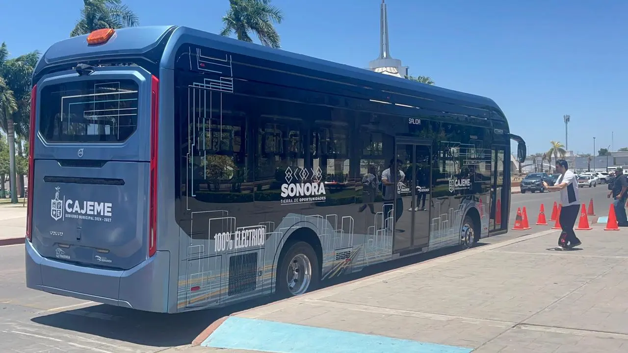 Realizan pruebas con autobús eléctrico en Cajeme