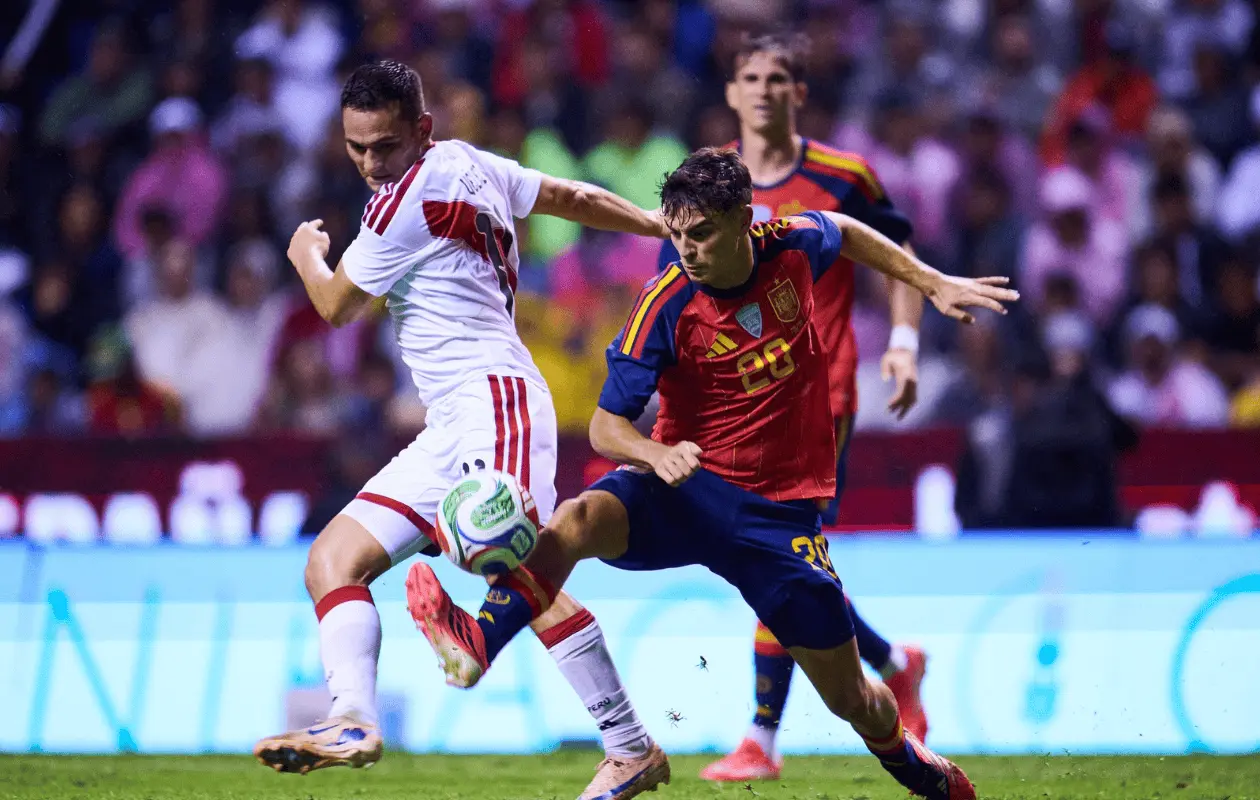 El conjunto español se impuso 3-1 sobre Perú.
