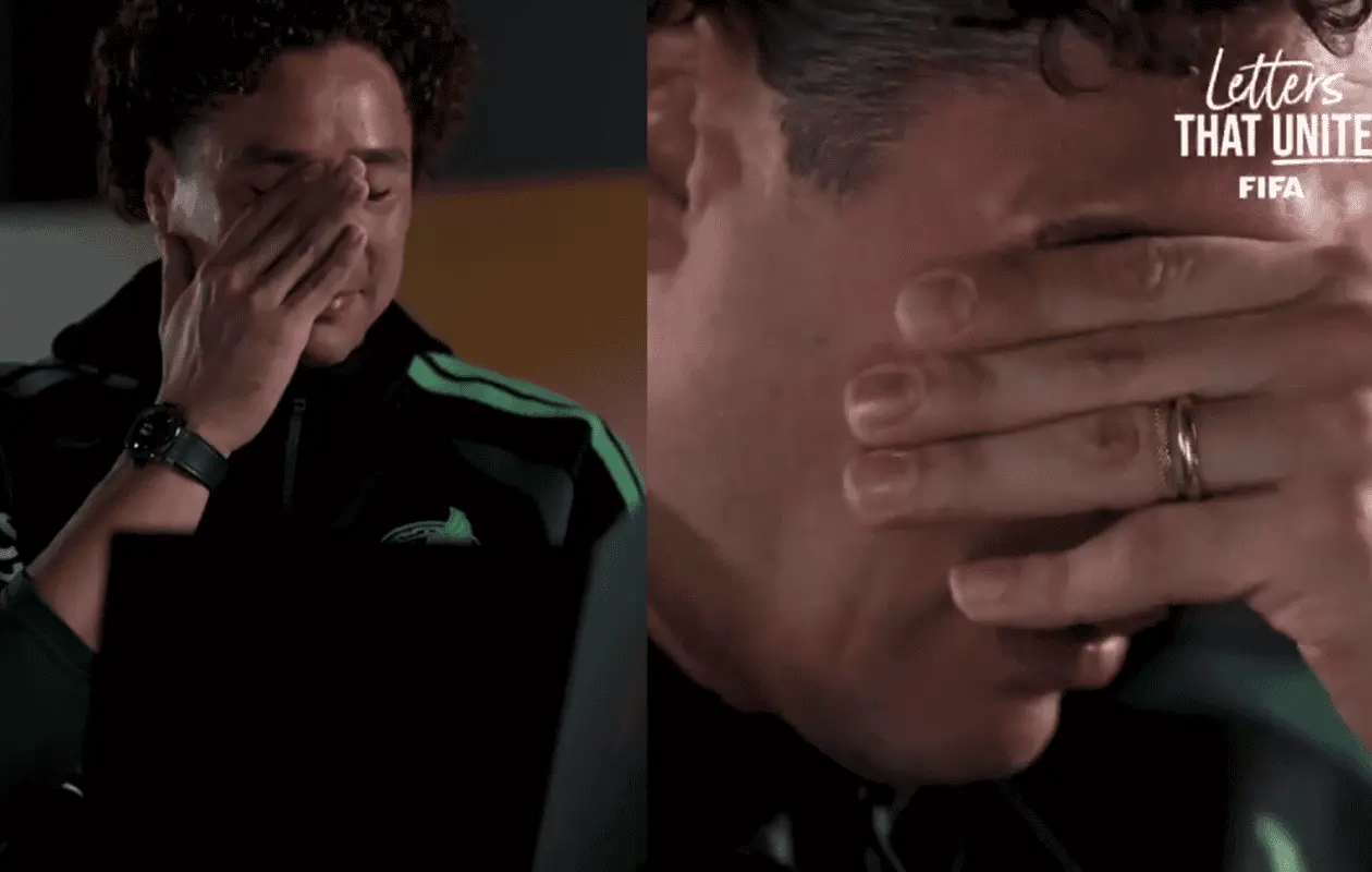 Guillermo Ochoa rompe en llanto tras leer carta de su hija: Yo no entiendo mi carrera sin la Selección