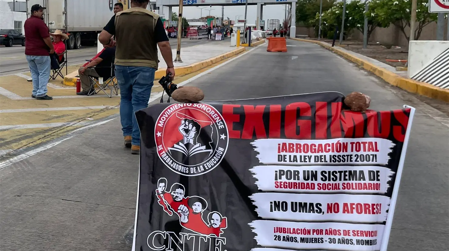 Previo a la jornada de información en espacios públicos, la CNTE ha realizado movilizaciones en la región.