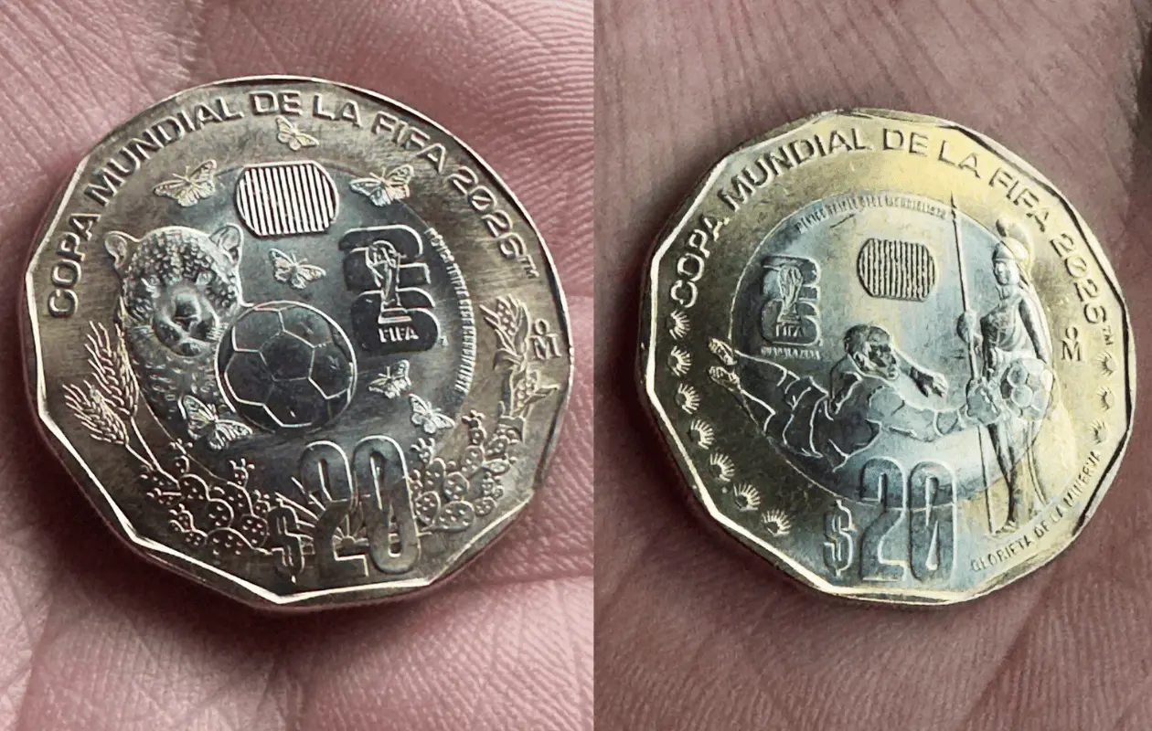 Monedas de 20 pesos del Mundial 2026: dónde encontrarlas y cómo obtenerlas