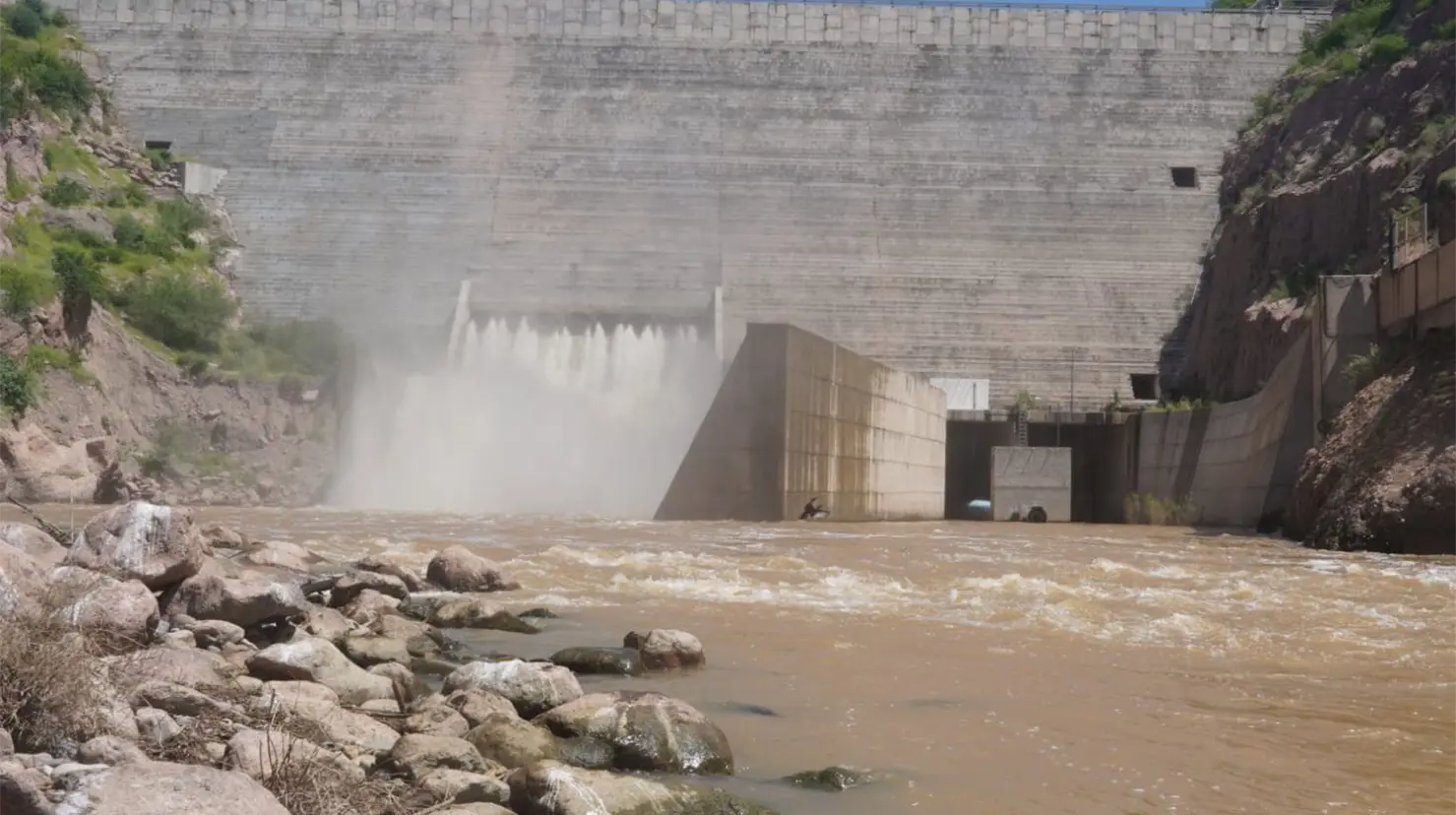 Llegan las primeras aportaciones al sistema de presas Río Mayo